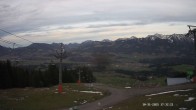 Archiv Foto Webcam Ausblick Mittelstation Hörnerbahn 15:00
