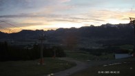 Archiv Foto Webcam Ausblick Mittelstation Hörnerbahn 06:00