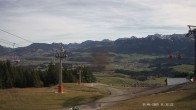 Archiv Foto Webcam Ausblick Mittelstation Hörnerbahn 09:00
