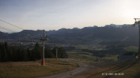 Archiv Foto Webcam Ausblick Mittelstation Hörnerbahn 07:00