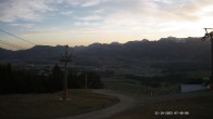 Archiv Foto Webcam Ausblick Mittelstation Hörnerbahn 06:00