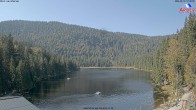 Archived image Webcam Lake "Großer Arbersee" (Bavarian Forest) 11:00