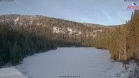 Archived image Webcam Lake "Großer Arbersee" (Bavarian Forest) 07:00