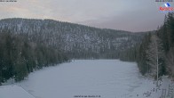 Archived image Webcam Lake "Großer Arbersee" (Bavarian Forest) 17:00