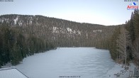 Archived image Webcam Lake "Großer Arbersee" (Bavarian Forest) 06:00