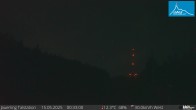 Archived image Webcam Base station of t-bar lift at mount Jauerling 23:00