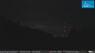 Archived image Webcam Base station of t-bar lift at mount Jauerling 23:00