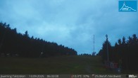Archived image Webcam Base station of t-bar lift at mount Jauerling 05:00