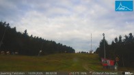 Archived image Webcam Base station of t-bar lift at mount Jauerling 07:00