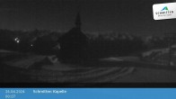 Archiv Foto Webcam Aussicht auf die Schmitten Kapelle 23:00