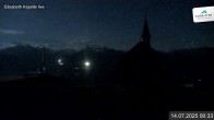 Archiv Foto Webcam Aussicht auf die Schmitten Kapelle 23:00