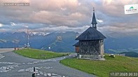 Archiv Foto Webcam Aussicht auf die Schmitten Kapelle 19:00