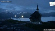 Archiv Foto Webcam Aussicht auf die Schmitten Kapelle 03:00