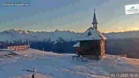 Archiv Foto Webcam Aussicht auf die Schmitten Kapelle 15:00