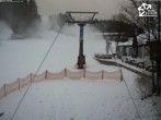 Archiv Foto Webcam Winterberg: Blick auf die Sesselbahn &#34;Rauher Busch&#34; 13:00