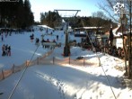 Archived image Webcam Winterberg: View chair lift &#34;Rauher Busch&#34; 11:00