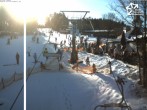 Archived image Webcam Winterberg: View chair lift &#34;Rauher Busch&#34; 13:00