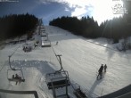 Archiv Foto Webcam Winterberg: Blick auf den Sessellift Kleine Büre 13:00