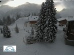 Archived image Webcam Oberlech: guest house Berger 06:00