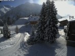Archived image Webcam Oberlech: guest house Berger 09:00