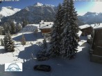 Archived image Webcam Oberlech: guest house Berger 12:00
