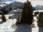 Archived image Webcam Oberlech: guest house Berger 09:00