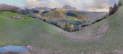 Archived image Webcam Panoramic view of Wolkenstein 19:00