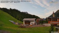 Archiv Foto Webcam Schlegelkopfareal, Lech 19:00