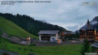 Archiv Foto Webcam Schlegelkopfareal, Lech 19:00