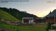 Archiv Foto Webcam Schlegelkopfareal, Lech 05:00
