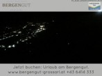 Archived image Webcam View Hotel Bergengut 23:00