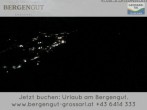 Archiv Foto Webcam Blick vom Hotel Bergengut nach Grossarl 23:00