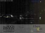 Archived image Webcam Maria Alm - View Hotel Hochkönigin 23:00