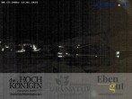 Archiv Foto Webcam Maria Alm - Ausblick Hotel Hochkönigin 23:00