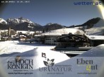 Archiv Foto Webcam Maria Alm - Ausblick Hotel Hochkönigin 09:00