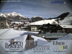 Archived image Webcam Maria Alm - View Hotel Hochkönigin 13:00