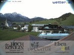 Archiv Foto Webcam Maria Alm - Ausblick Hotel Hochkönigin 19:00