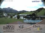 Archived image Webcam Maria Alm - View Hotel Hochkönigin 15:00