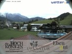 Archived image Webcam Maria Alm - View Hotel Hochkönigin 13:00