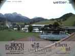 Archiv Foto Webcam Maria Alm: Ausblick Hotel Hochkönigin 08:00