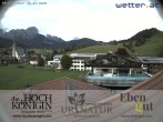 Archiv Foto Webcam Maria Alm: Ausblick Hotel Hochkönigin 08:00