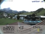 Archiv Foto Webcam Maria Alm: Ausblick Hotel Hochkönigin 23:00