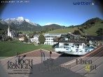 Archiv Foto Webcam Maria Alm: Ausblick Hotel Hochkönigin 07:00