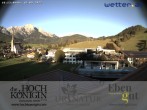 Archiv Foto Webcam Maria Alm: Ausblick Hotel Hochkönigin 08:00