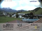 Archiv Foto Webcam Maria Alm: Ausblick Hotel Hochkönigin 08:00