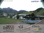 Archiv Foto Webcam Maria Alm: Ausblick Hotel Hochkönigin 23:00