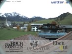 Archiv Foto Webcam Maria Alm: Ausblick Hotel Hochkönigin 23:00