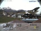 Archiv Foto Webcam Maria Alm: Ausblick Hotel Hochkönigin 05:00