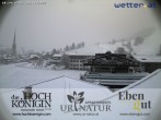 Archived image Webcam Maria Alm - View Hotel Hochkönigin 23:00