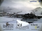 Archiv Foto Webcam Maria Alm: Ausblick Hotel Hochkönigin 23:00